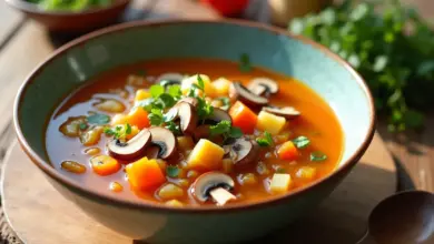 Lehká letní polévka se zeleninou a houbami shitake: recept a rady