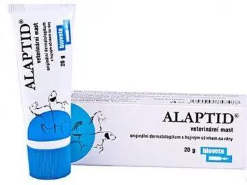 Veterinární mast ALAPTID pro léčbu zánětu kůže u psa