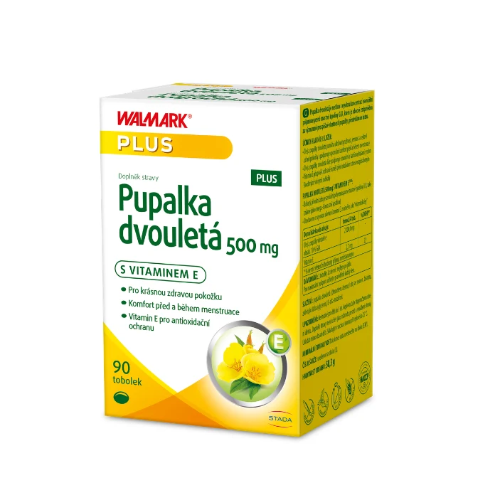 Suplement s pupalkou a vitamínem E v balení