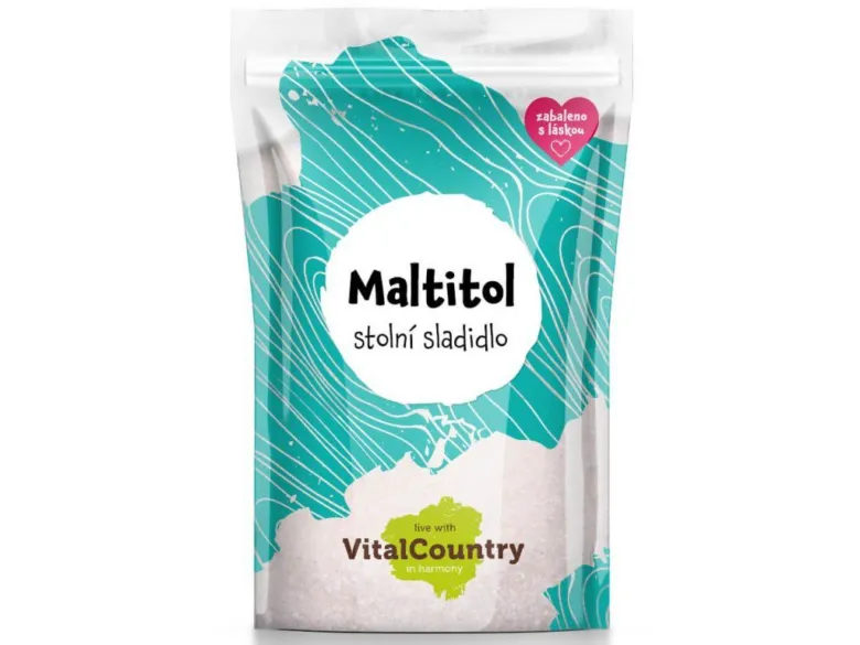 Balíček přírodního sladidla maltitol značky VitalCountry.