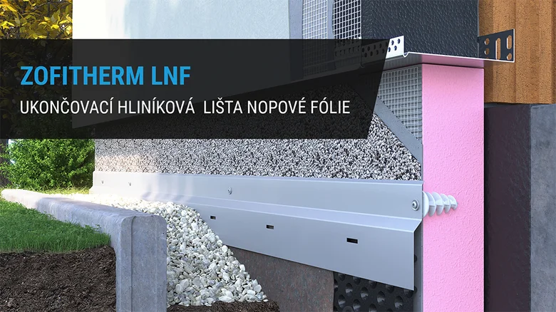 Zofitherm LNF lišta ukončení nopové fólie