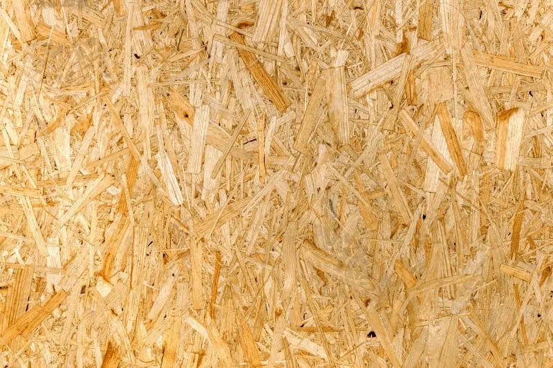 Detail OSB desky pro pokládku na trámy