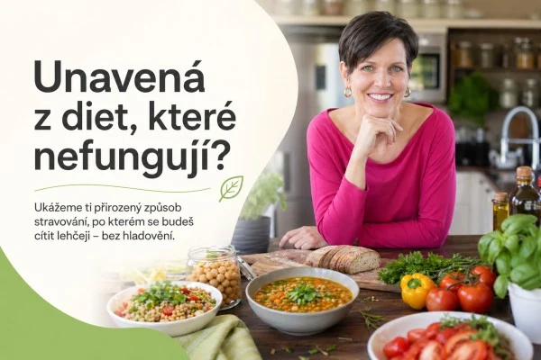 Žena s zdravou stravou v kuchyni