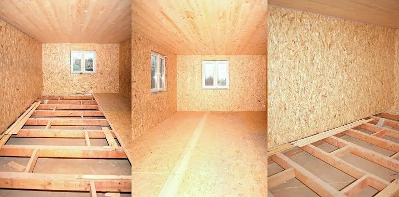 Instalace podlahy z OSB desek v interiéru