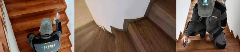 Montáž vinylového obkladu na schody