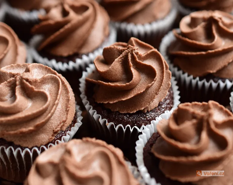 Čokoládové cupcakes s krémem