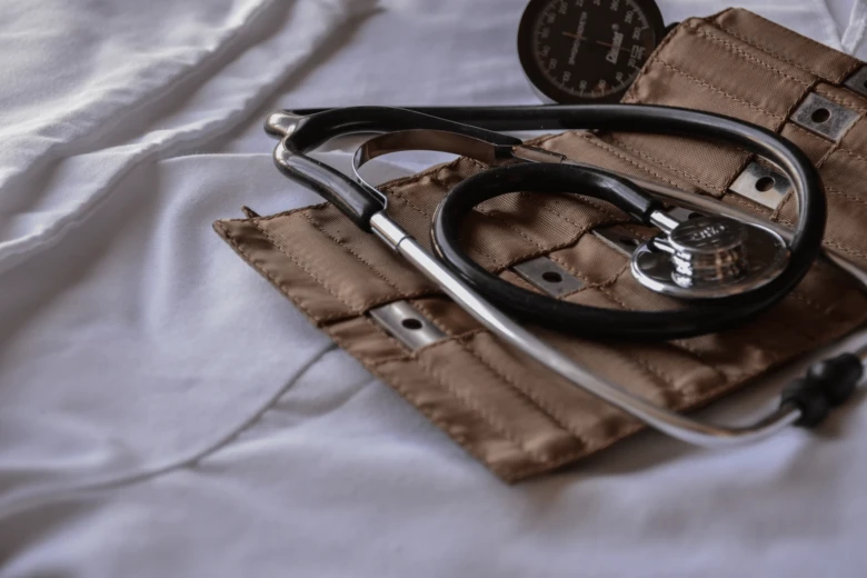 Stethoscope and blood pressure cuff